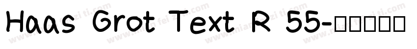 Haas Grot Text R 55字体转换